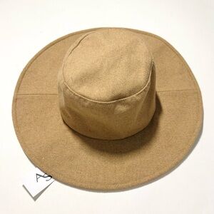 Anthropologie ASN Floppy Packable Sun Hat Neutral Tan NWT One Size Beach Pool